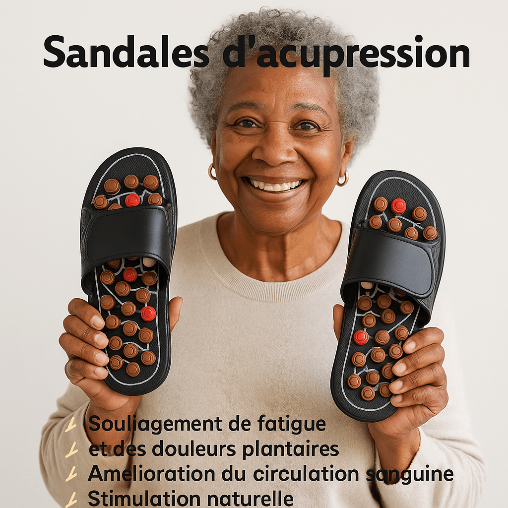 Sandales d’Acupression Bien - Être - Soulagement global des pieds, jambes et articulations - BOUTIQUE SN