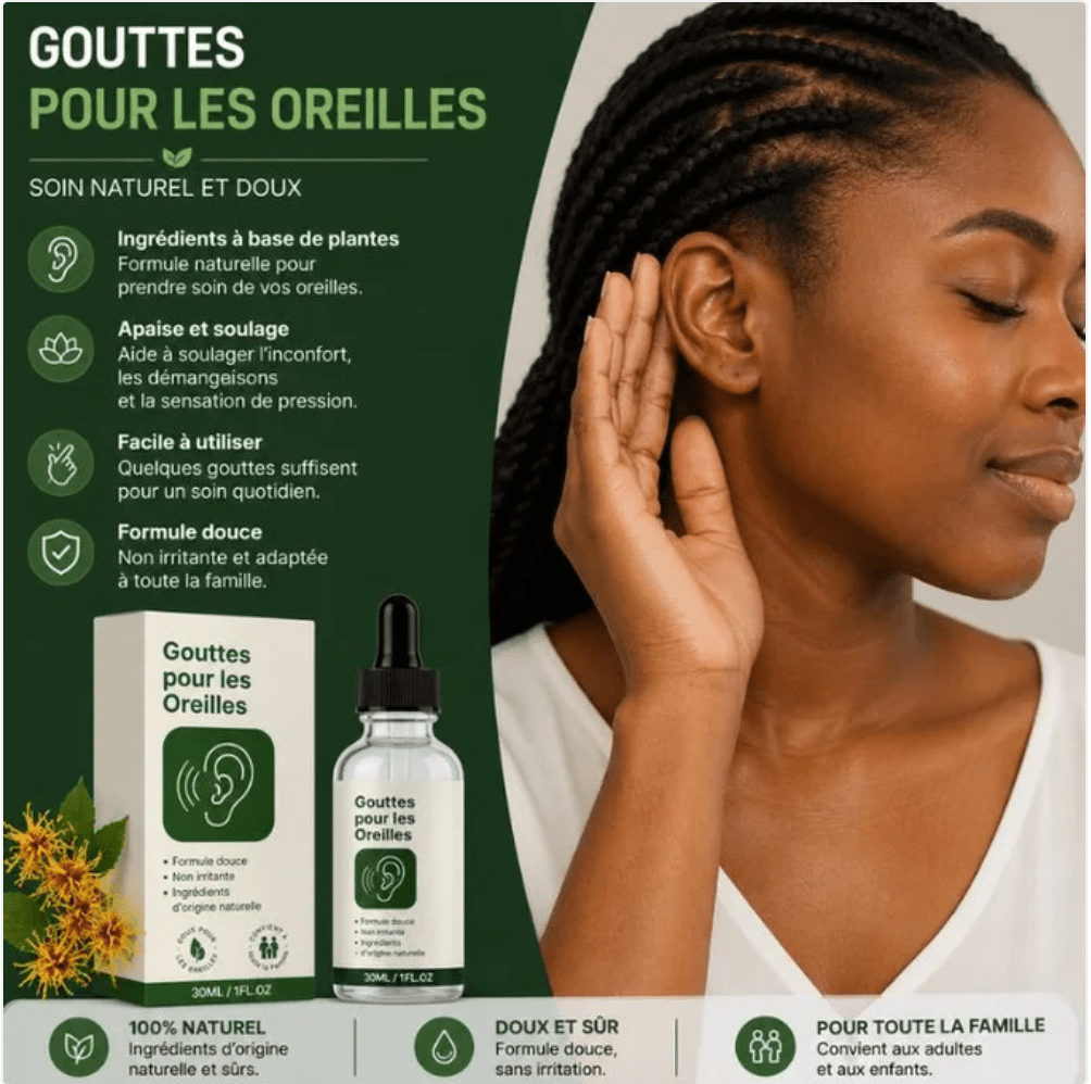 Gouttes auriculaires douces pour soulager les acouphènes - BOUTIQUE SN