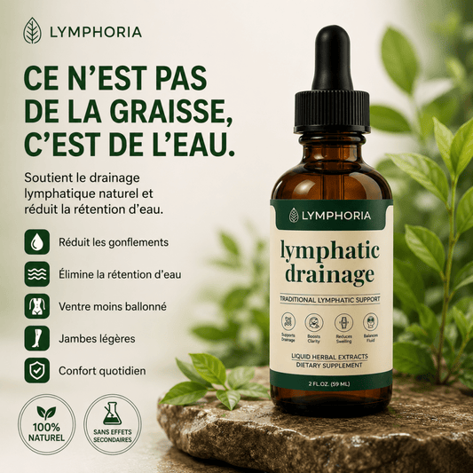 Drainant Lymphatique - Anti-Rétention d'Eau · Ventre, Jambes, Visage - BOUTIQUE SN
