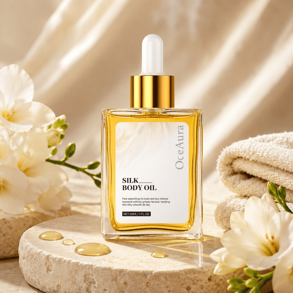 Huile Soyeuse Raffermissante pour le Corps - BOUTIQUE SN