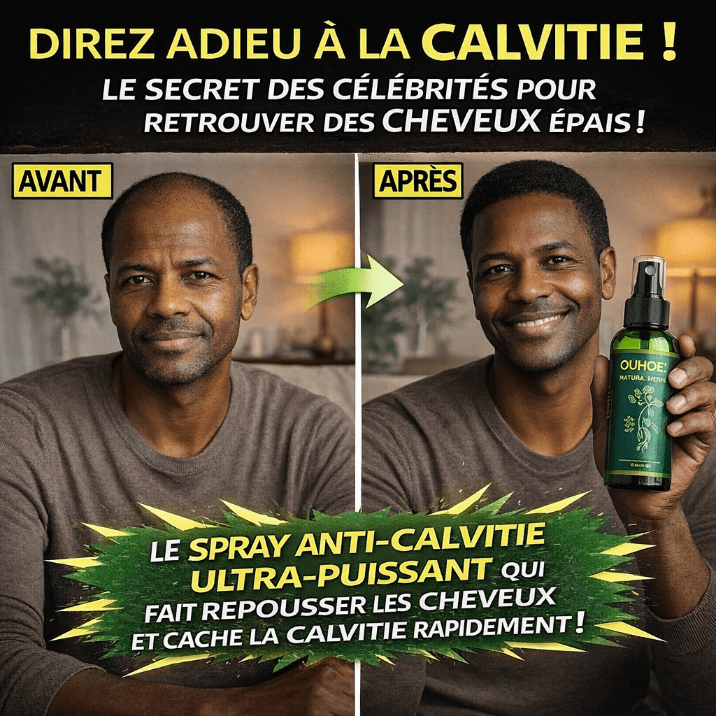Calvitie visible ? Ce spray stimule la repousse là où tout avait disparu - BOUTIQUE SN