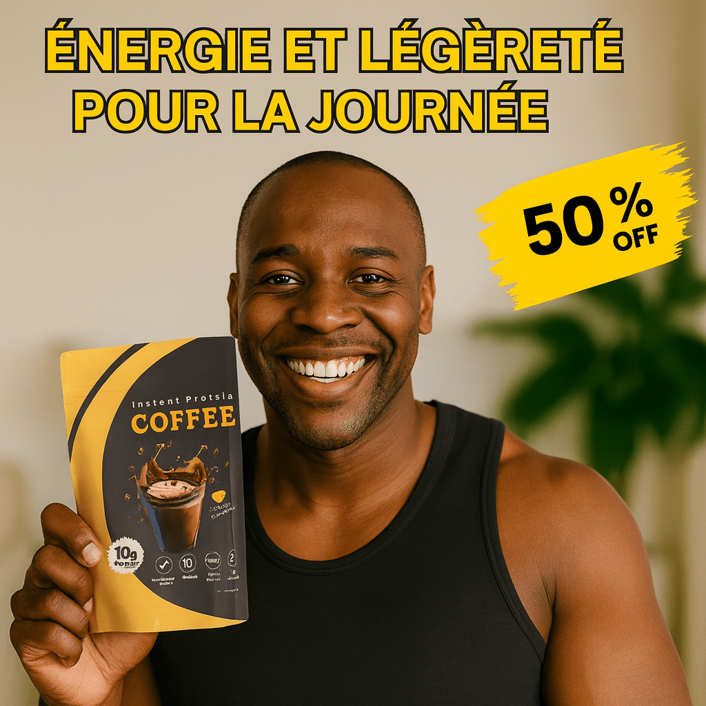 Proffee – Le café protéiné coupe - faim qui affine la silhouette, réduit les ballonnements, apporte une énergie stable sans nervosité et transforme votre quotidien en légèreté. - BOUTIQUE SN