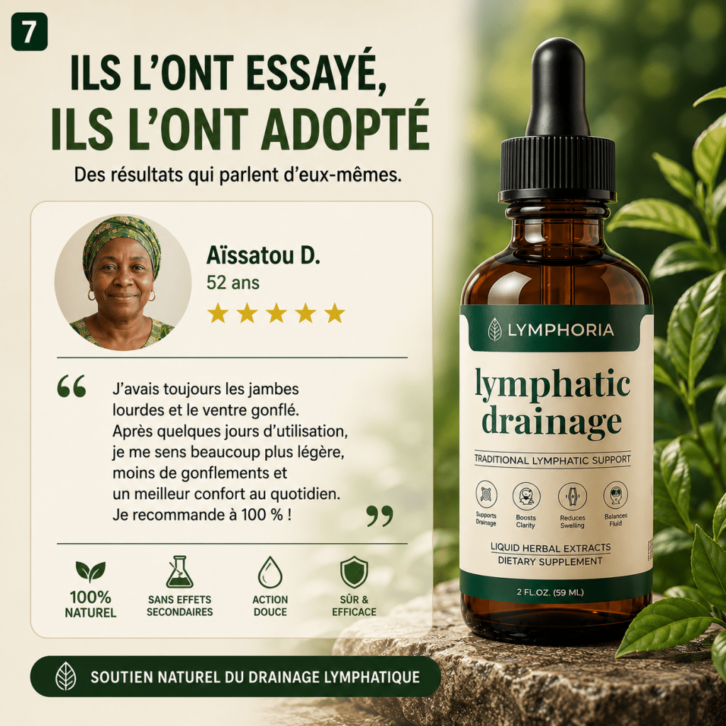 Drainant Lymphatique - Anti-Rétention d'Eau · Ventre, Jambes, Visage - BOUTIQUE SN