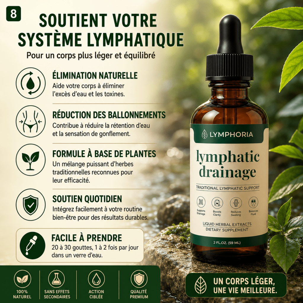 Drainant Lymphatique - Anti-Rétention d'Eau · Ventre, Jambes, Visage - BOUTIQUE SN