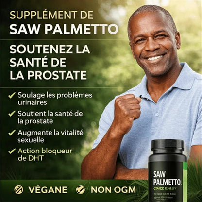 SYNDIYA™ Capsules de Palmier Nain Pour la Santé de la Prostate et L'amélioration du Fonctionnement des Voies Urinaires - 100 Capsules - BOUTIQUE SN