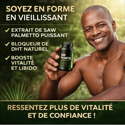 SYNDIYA™ Capsules de Palmier Nain Pour la Santé de la Prostate et L'amélioration du Fonctionnement des Voies Urinaires - 100 Capsules - BOUTIQUE SN
