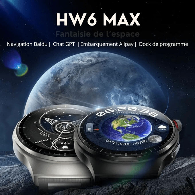 La Montre HW6 MAX Pro 2025 Premium + Cadeau exclusif aujourd'hui - BOUTIQUE SN